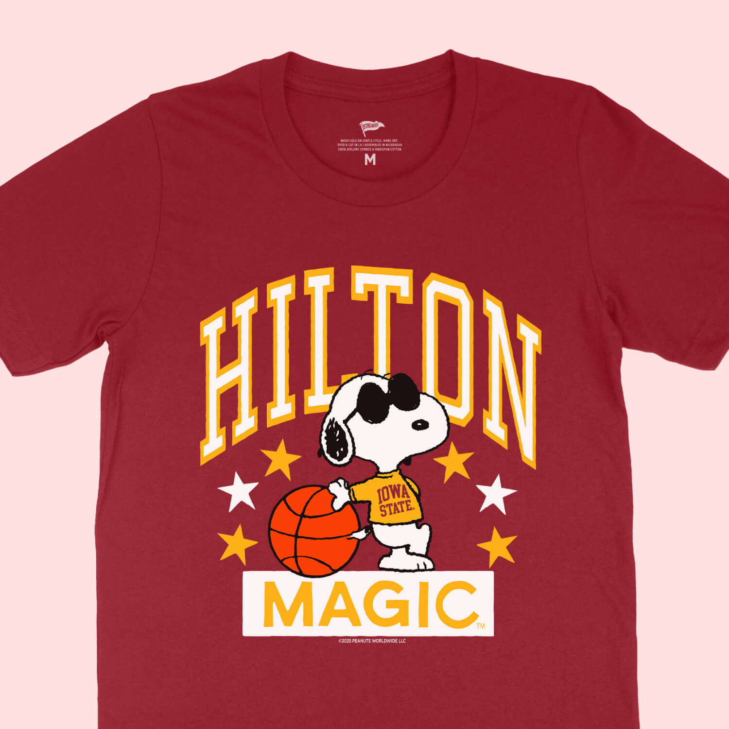 Peanuts x Iowa State Cardinal Hilton Magic Short Sleeve T-Shirt